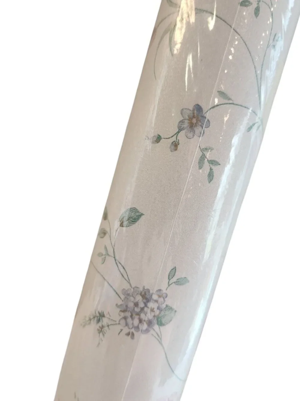 2 Vintage Vinyl Wallcoverings Prepasted Wallpaper 1980's floral